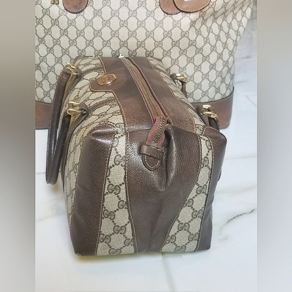Auth Vintage Gucci train case and Boston handbag Set - Picture 12 of 16